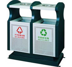 鋼制分類(lèi)垃圾桶