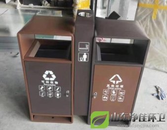 鋼制分類垃圾桶，鋼制分類果皮箱如期完工